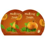 MasKing Superfood Pumpkin Sheet Mask for Skin Brightening, Hydrating for Women & Men, Pack of 2