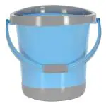 Kuber Industries Multiuses Plastic Bucket With Handle,18 litre (Blue)
