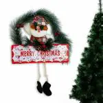 CraftVatika Christmas Wreaths for Front Door, Xmas Santa Claus Merry Christmas Decor