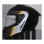 TVS Racing Apache themed Full face Helmet Yellow & White XL