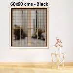 Classic Mosquito Net for Windows Pre Stitched Size-60X60 cms Color-Brown