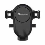 Portronics Clamp Y adjustable Air Vent Mobile Holder for Car with 360 degre rotational, Black