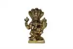 KALARAMBH, Kalarambh Narsingh Bhagwan Brass Idol with Prahlad for Puja Home Handicrafts Art (2 x 1.5 x 2.8 inch, Yellow)