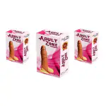 Adult Zone Washable & Reusable - Extra Long- Extra Thick 6 Inch Attractive Condom pack of 3