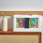 TONY STARK Plastic Foldable Cupboard Set, Wardrobe Containers, Organizer Bins, Multipurpose Storage Needs in Kitchen, Living Room, Bedroom, and Office for Tidy Lifestyle (White, 1 Units)