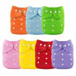 BADAL KIDZ Premium Quaility Baby Cloth Diapers and Wet Free Insert Pads | 1 Cloth Diapers and 2 Insert Pads | Color- Multicolour | Size-M