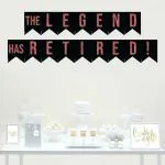 Festiko Retirement The Legend Has Retired Banner For Retirement Party, Decoration And Celebration, Retirement Party Decoration, Retirement Party Banner