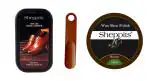 Sheppits Premium Shoe Shiner, Shoe Polish (Brown) & Shoe Horn (Maroon) Combo | Shoe Care Kit