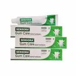 SENSORA Gum Care Toothpaste For Complete Oral Care | Prevents From Dry Mouth, Gum Diseases| India's First Toothpaste With Carrymax Technology| Made In India| Mint Flavour Pack Of 3