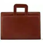 Risheeraj Brown Document File and Folder with Adjustable Handle Bag