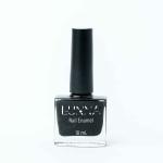 LUNNA Nail Enamel, Extra Strengthening, Chip, Wear Resistant, High Gloss, Shine, Non-Toxic, Vegan, THE BLACK, 10ml