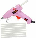 Fadman Pink Plastic 20 W Mini Hot Glue Gun With 8 Glue Sticks, 7 Mm