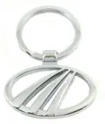 Blue Aura Aditya Traders Silver Metal Classy Mahindra Logo Original Key Chain