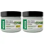 Luvyh Aloe Vera Face Massage Cream 200g (pack of 2) Organic Non-Toxic AloeVera for Acne, for Scars, Glowing & Radiant Skin Treatment for All Skin Types