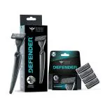 Bombay Shaving Company Dexter V6 Shaving Razor & Regular Cartridges (Pack of 4)