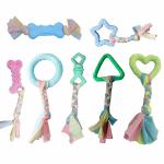 Emily Pets Braided rope decor Chew Ring toy + Cartoon Bon Cloth+ Braided rope Star toy + pet Playing Toys for Dogs,Puppies and Cat(Color May Vary)Pack of 7
