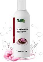 Edith Naturals Pure Rose Water Steam Distilled,For Skin,Body & Eyes,Toner Men & Women (200 ml)