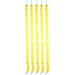 WDECOR ARTIFICIAL MARIGOLD FLUFFY FLOWERS GARLANDS FOR DECORATION - PACK OF 5 (Orange) Orange Marigold Artificial Flower Yellow Marigold Artificial Flower (60 inch, Pack of 5, Garlands)