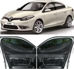 Able Elegant Car Magnetic Sun Shade Curtains with Zipper for Renault Fluence Set of 4 Pcs