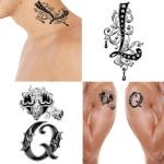 Ordershock Waterproof LQ Name Letter Temporary Body Tattoo (Pack of 2)