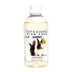 CERO Orange perfumed high Foam Shampoo for Rabbit, 100% Pure soap (200ml)