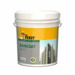 Dr. Fixit Raincoat Select White, External Wall Waterproofing, Coating, 1000plus Unique Shades, No Dilution, 10 L, Single Coat Application, Elastomeric, 10 Years Waterproofing, Top Coat, Brush