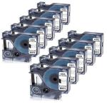 HAIDERY HARDWARE AUTM Oozmas White Compatible Label Tape Replacement for Dymo Labels Refill Tape 45013, S0720530 for Dymo LabelManager Label Makers 160 210D 280 260P ( 1.2 inch) (12mm x 7m) (Pack of 10)