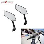 Allextreme Universal Round Bar End Convex Side Mirrors