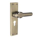 Atom 8 inch Heavy Duty Zinc Mortise Door Lock with One Sided Key for Bedroom, Living Room, Main Door, Brass Antique Finish | 3 Keys | Lockset for House Hotel Office (O67CYOSK)
