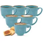 Treo Turquoise Eclate Mug (Set Of 6)