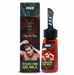 MG8 Hair Styling Comb Gel Aqua Wax For Strong Hold, styling & Shiny Finish For A Longer Duration, 2 In 1 Hair wax gel 250 ML