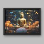 ZIG ZAG Elevate Your Space with Stunning Laminated Wall Art Laminated Wall Art in Black Frame for home decoration wall decor for bedrooom livingroom according to vastu (Design-4)