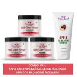 Pink Root Apple Cider Vinegar Gel with Mask, Scrub and Facewash 100 g