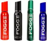 Fogg Royal, Napoleon, Marco, Focus Deodorant Spray, 120 Ml (Pack Of 4)