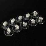 Mr Traders Transparent Airline Oxygen Tube Suction Cup Holder for Fish Tank (Pack of 10) Aquarium Tool ()