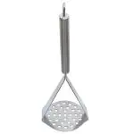 SEVOU Stainless Steel Potato Crusher Vegetable Masher, Pav Bhaji Masher, Silver, Pack of 1