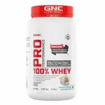 GNC Pro Performance 100% Whey Protein Powder | Boosts Strength & Endurance | Builds Lean Muscles | Fastens Muscle Recovery | Formulated In USA | 24g Protein | 5.5g BCAA | Vanilla Cream | 2 lbs