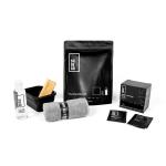 SHOEGR Standard Shoe Cleaning Bundle with Collapsible box, Microfiber Towel & Shoe Cleaning Wipes (Pack of 15) | Sneaker Cleaning Kit | Suitable for Leather, Rubber, Mesh, Sports, Knit & more