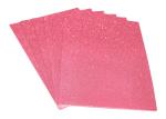 Lakeer A4 Glitter foam Self Adhesive Foam Pink color Pack of 5 Sheets 2mm thick