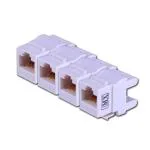 MX RJ45 UTP Cat6 Ethernet Cable Adapter Connector Female to Female (pack of 4)