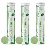 GIGAGREEN 60 Daily Greens Effervescent Sugar Free Tablets | 100% Vegan | Green Juice | Plant Based with Vitamins C, B6, B12 for Men and Women (Green Mango, 60 Tablets - Pack of 3)