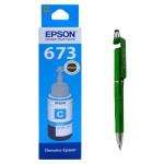 Epson T 6732 Cyan Ink Bottle with 3in1 Multi-Function Creative Mobile Phone Stand