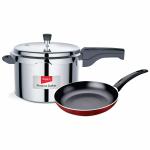 Impex KUK 3 Virgin Aluminum Fry Pan and 5L Pressure Cooker combo