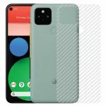 Kite Digital Google Pixel 5 Back Screen Protective Film Carbon Fiber Skin Transparent Screen Guard Sticker (Pack of 3)