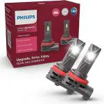 Philips Ultinon Access LED car headlight bulb (H8/H9/H16-Fog), ultra-compact direct-fit, 80%, 6000K, set of 2