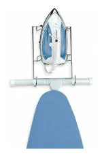 SARAH Premium Wall Mountable Stainless Steel Ironing Board & Cloth Iron Holder/Stand/Organizer
