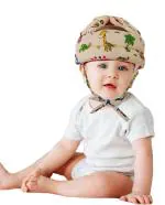 Pseudo Cushioned Safety Helmet , 6 Months to 3 Years, protects the baby from harsh bumps on the forehead, side of the head and back of the head ( Package -1 Baby Safety Helmet).
