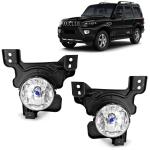 Kingsway Car Fog Lights/Lamps with Bezel and Wiring for Mahindra Scorpio, Model Year : 2019 - 2022, Material: ABS / PVC, 19W, 12V DC, Color : Yellow, Set of 2 Piece (Left / Right)