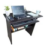 Urbain Home Big Size Folding Work from Home,Computer,Study Table, Office Desk, No-Assembly Foldable Table with Bookshelf, Key Board Tray and Wire Manager (Dark Wenge, 60 Kg Capacity, Engineered Wood)