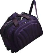 FEDRA Purple Polyester Strolley Duffle Bag - 40 L
